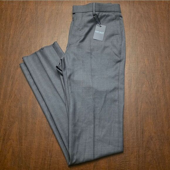Peter Millar Crown Crafted Crosby Trouser Wool Dress Pants Iron Grey Men's 34 - Picture 1 of 6